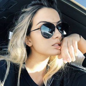 Matte Black Diff Aviators